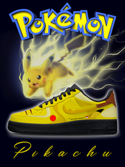 Customize No.0025 Pikachu Sneakers For Women and Men