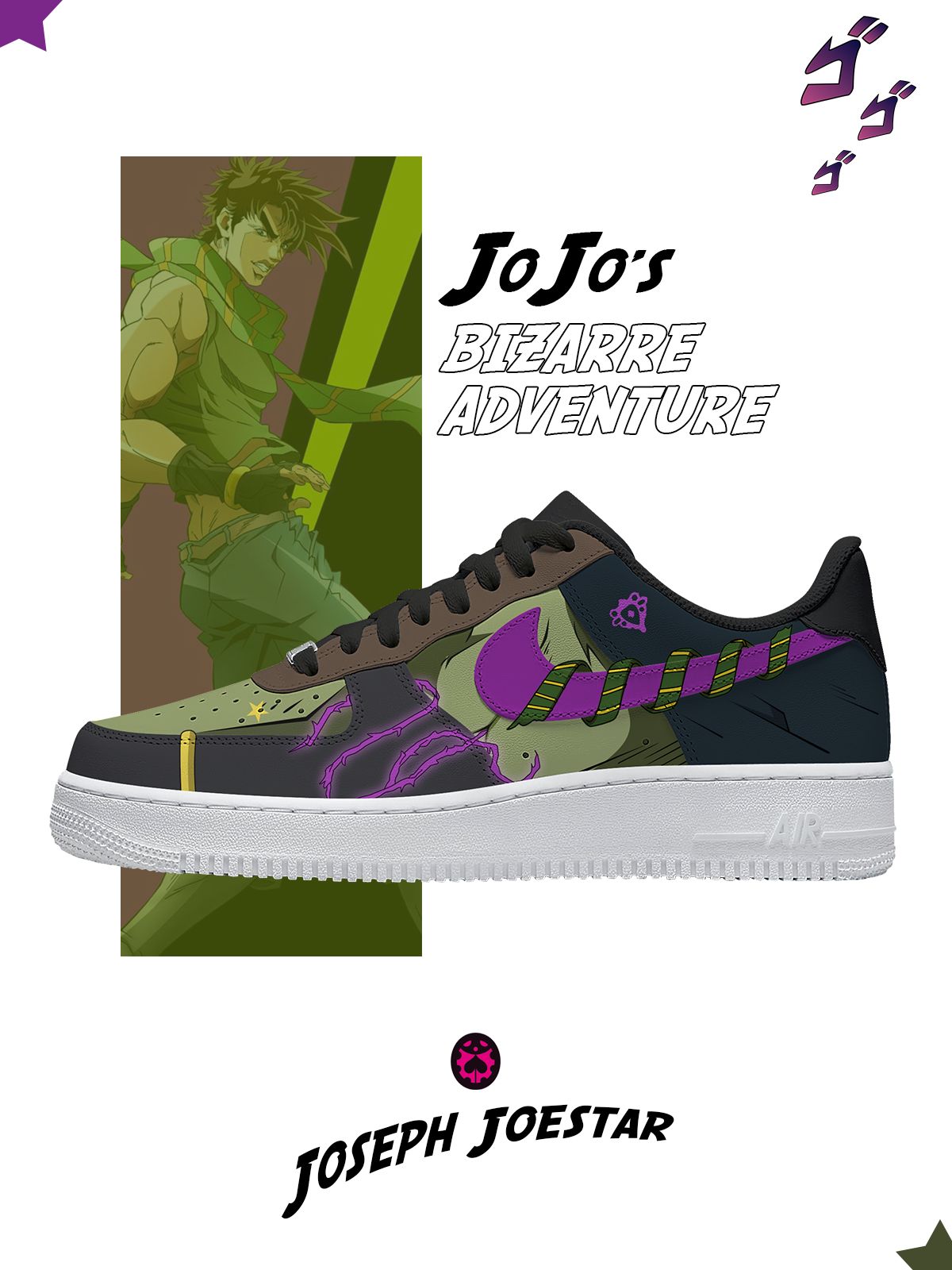 Personalized Joseph Joestar Shoes For Women and Men