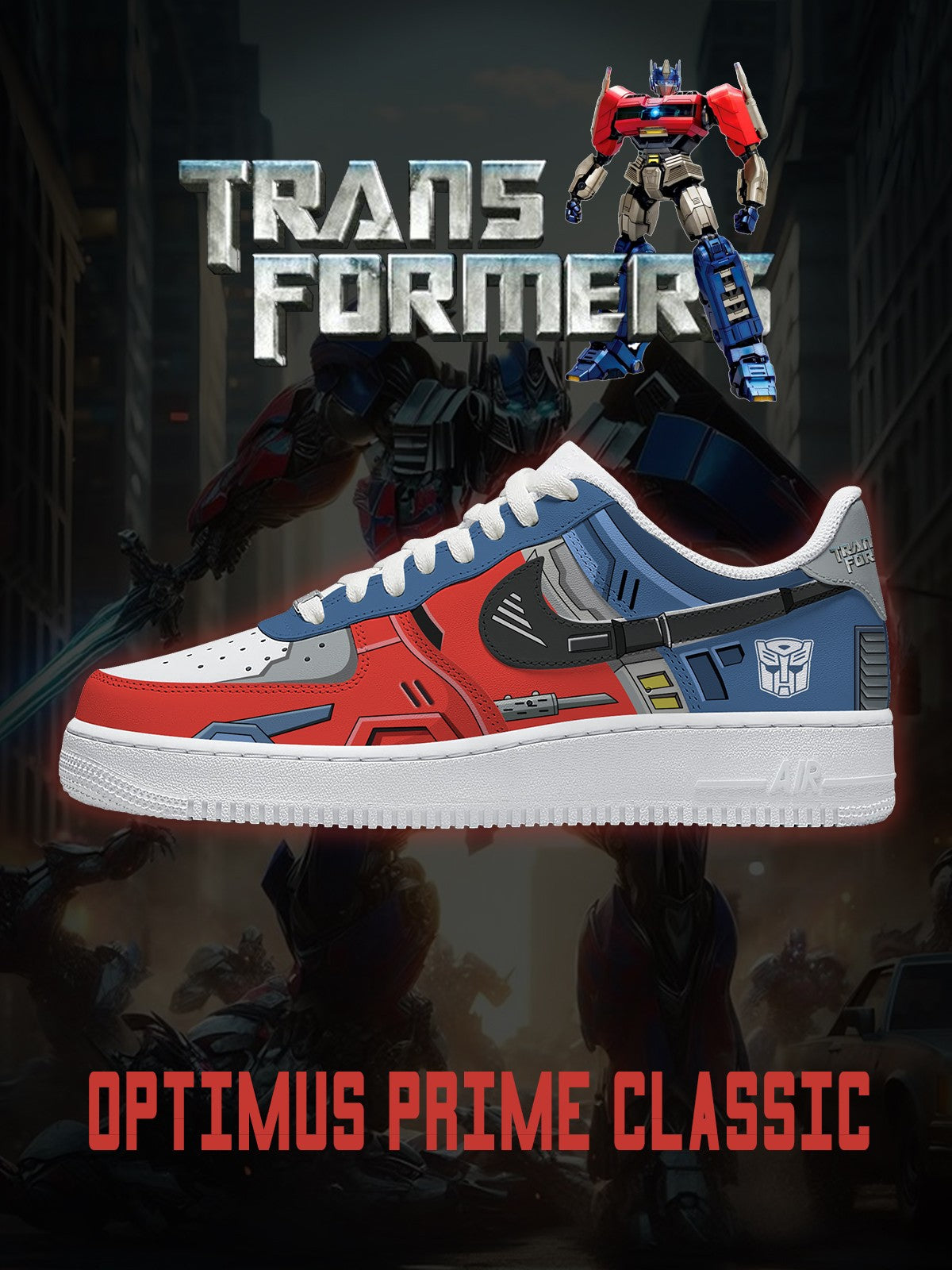 Optimus Prime Classic V.1 Custom Sneakers