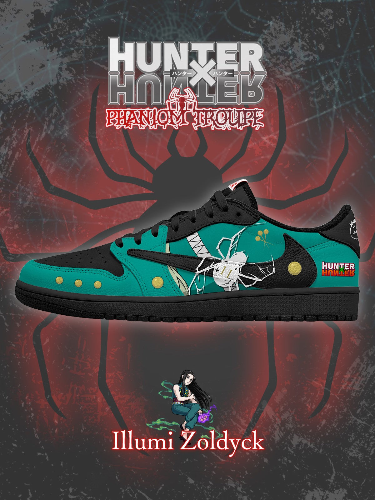 Illumi Zoldyck V.1 Custom TS Sneakers