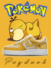 Custom No.0054 Psyduck Sneakers For Women and Men