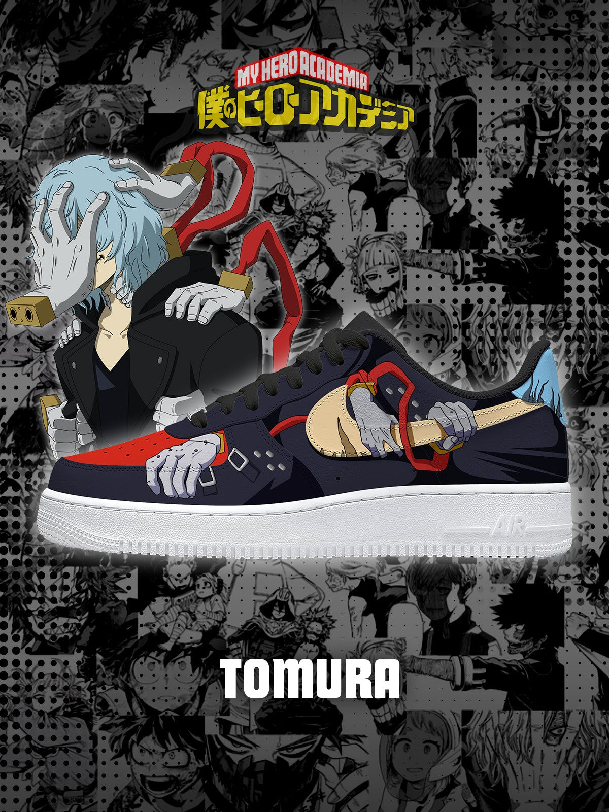 Personalized Tomura Shigaraki Sneakers For Women and Men