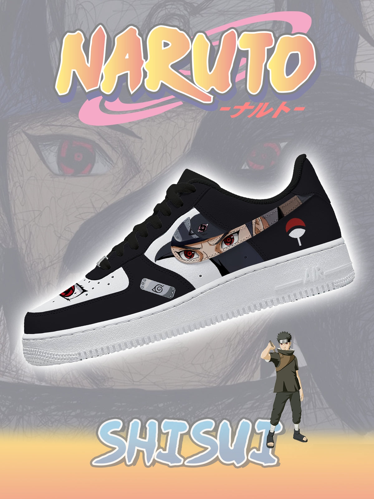 Customize Uchiha Shisui Sneakers For Women and Men