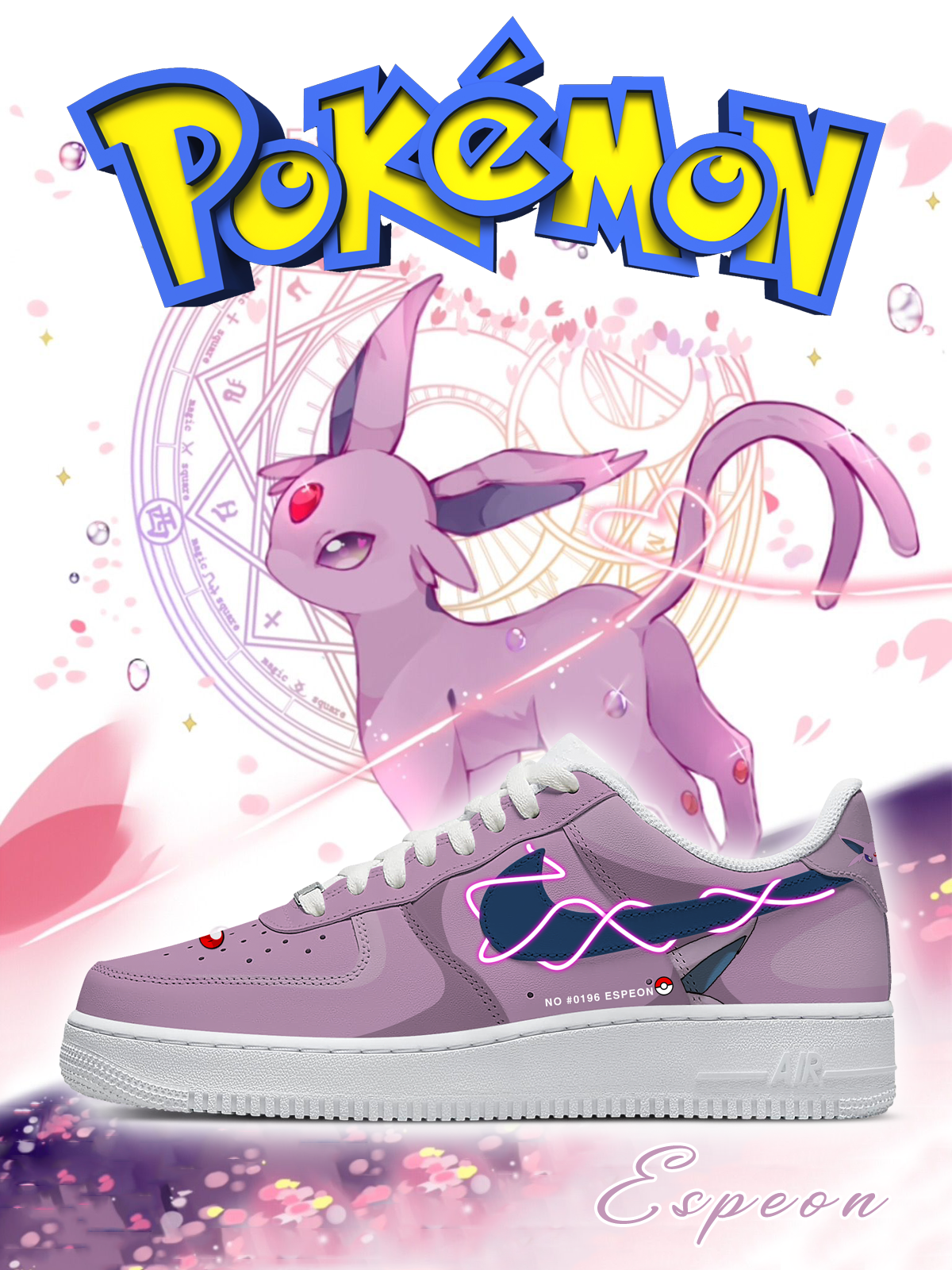 Customize No.0196 Espeon Shoes For Women and Men