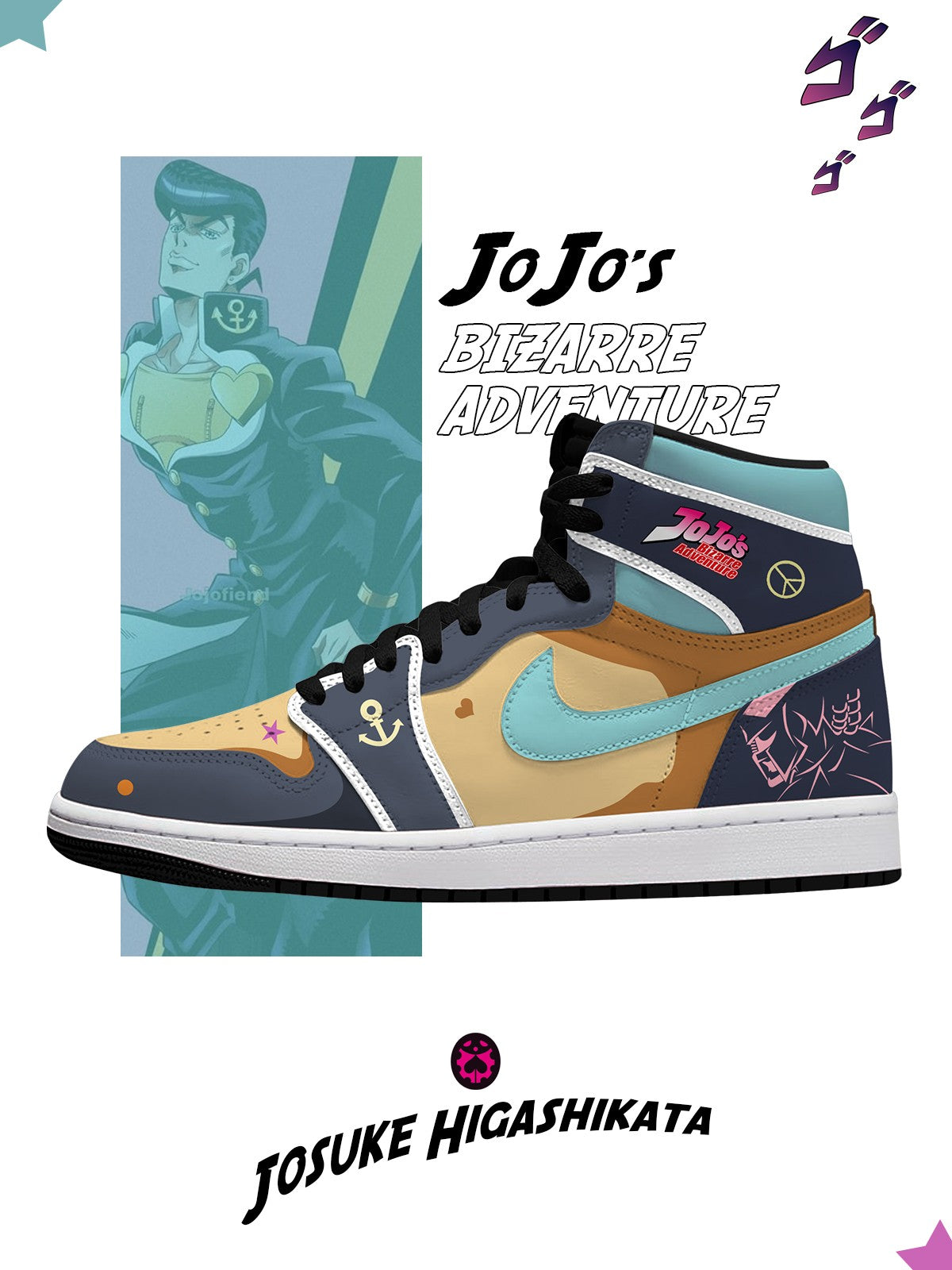 Josuke Higashikata V.1 High-top Custom Sneakers