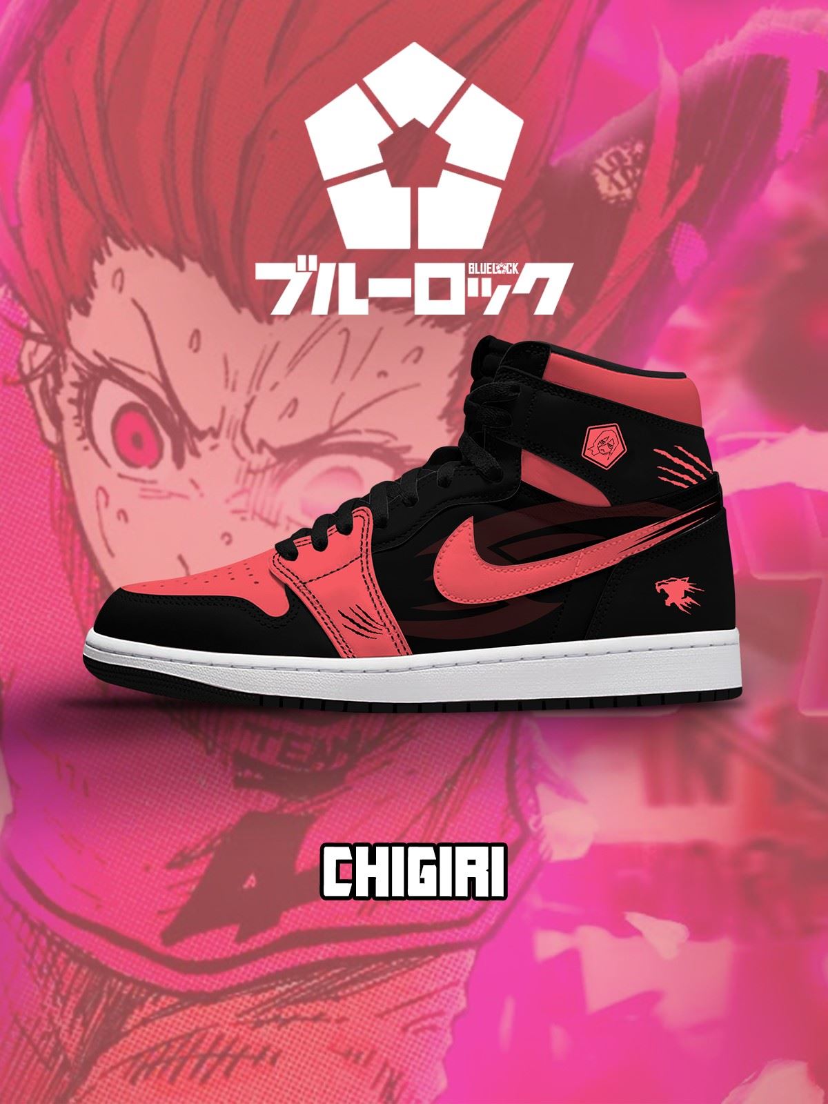 Hyoma Chigiri V.1 Custom Sneakers