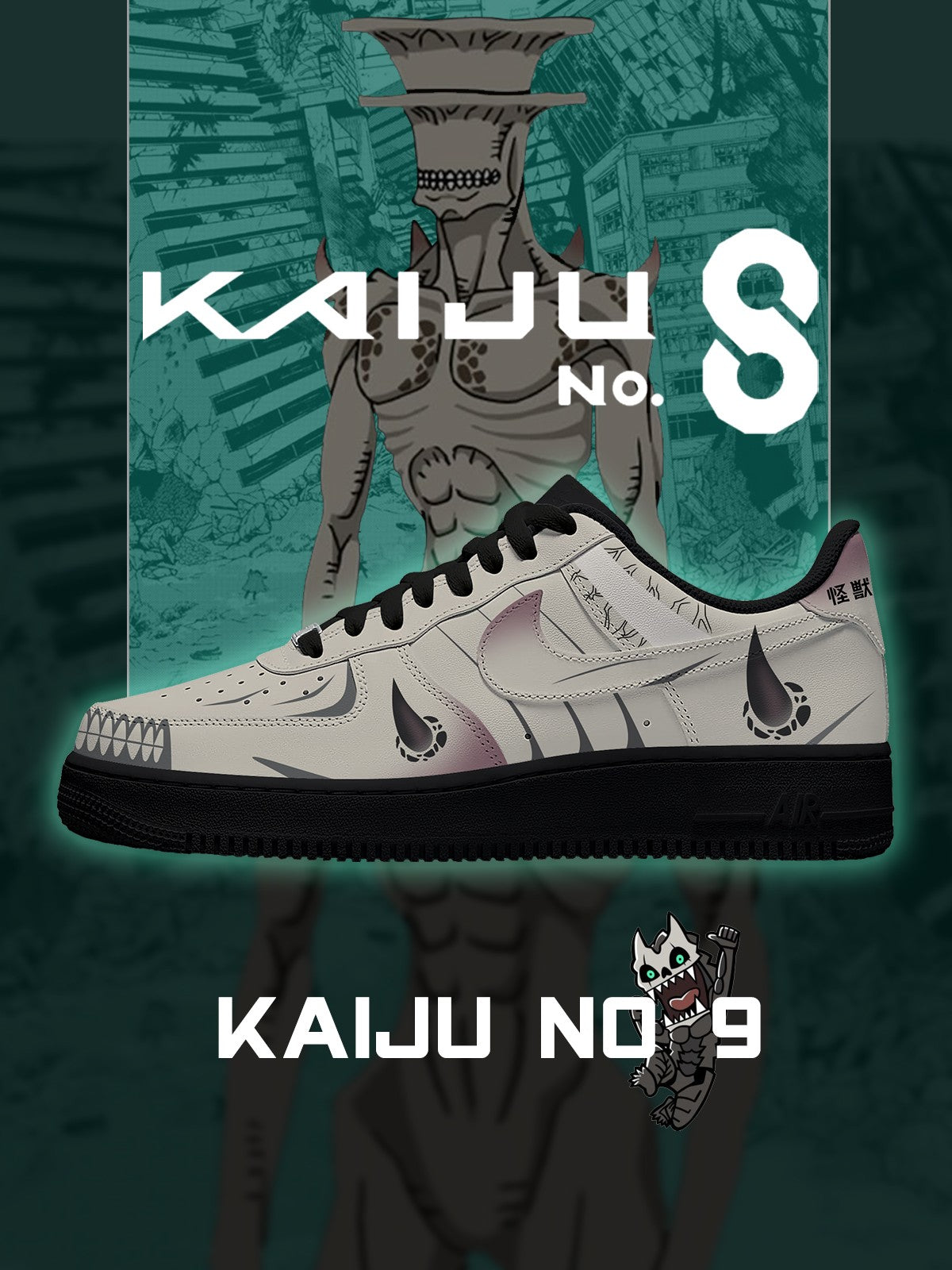 Kaiju No.9 V.1 Custom Sneakers