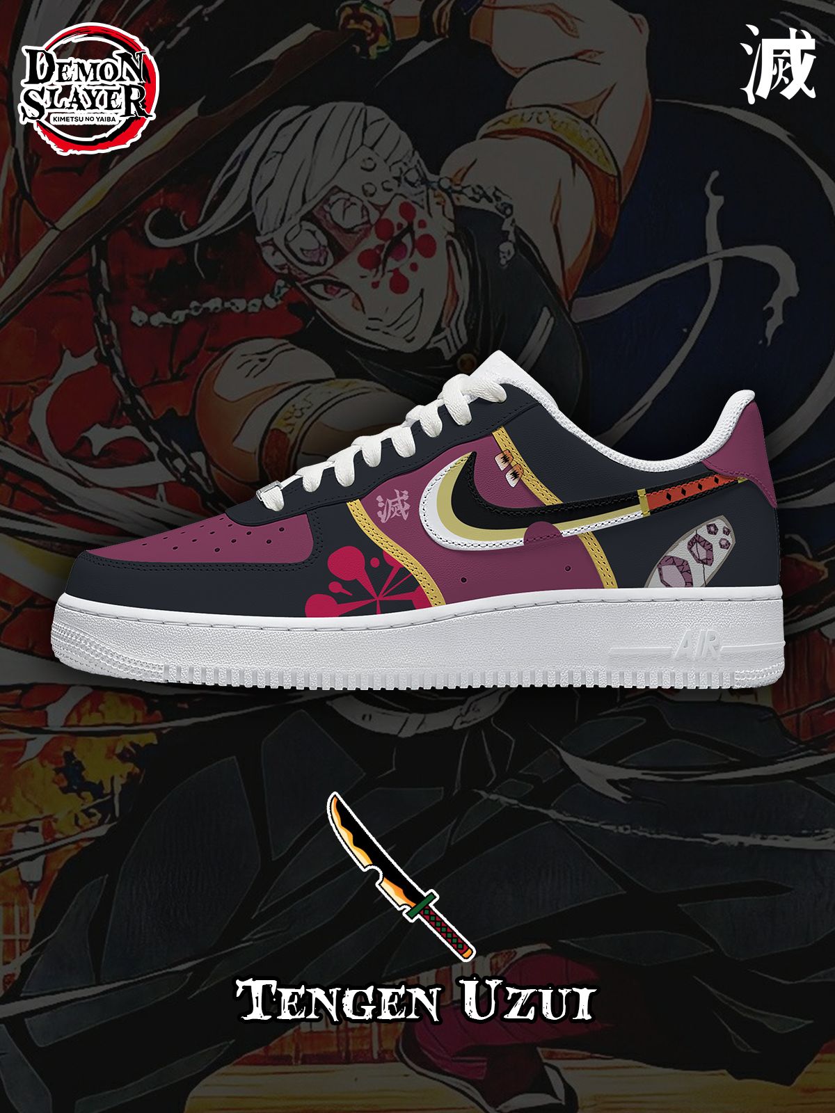 Custom Tengen Uzui V.1 Sneakers For Women and Men