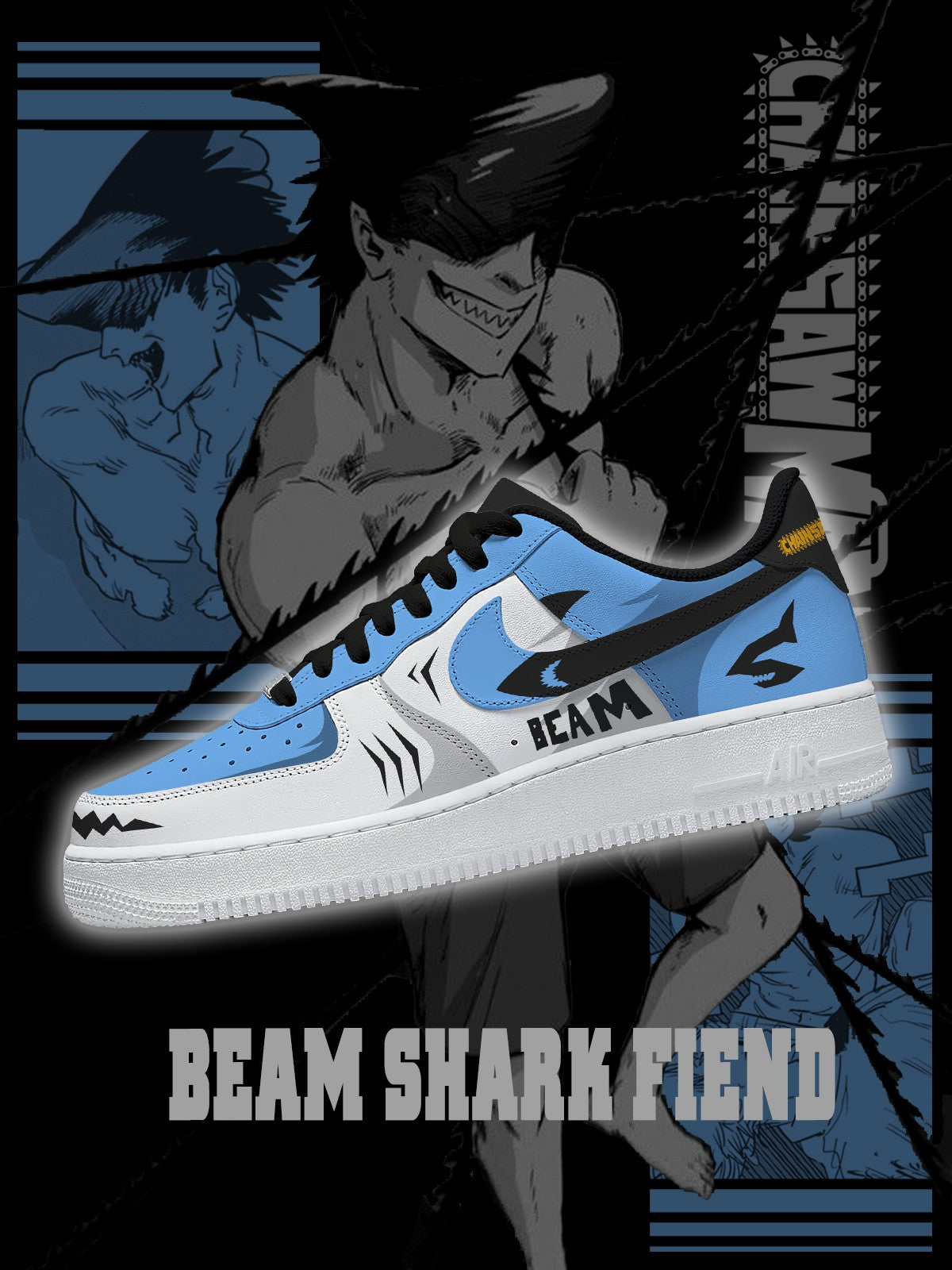 Beam Shark Fiend V.1 Custom Sneakers