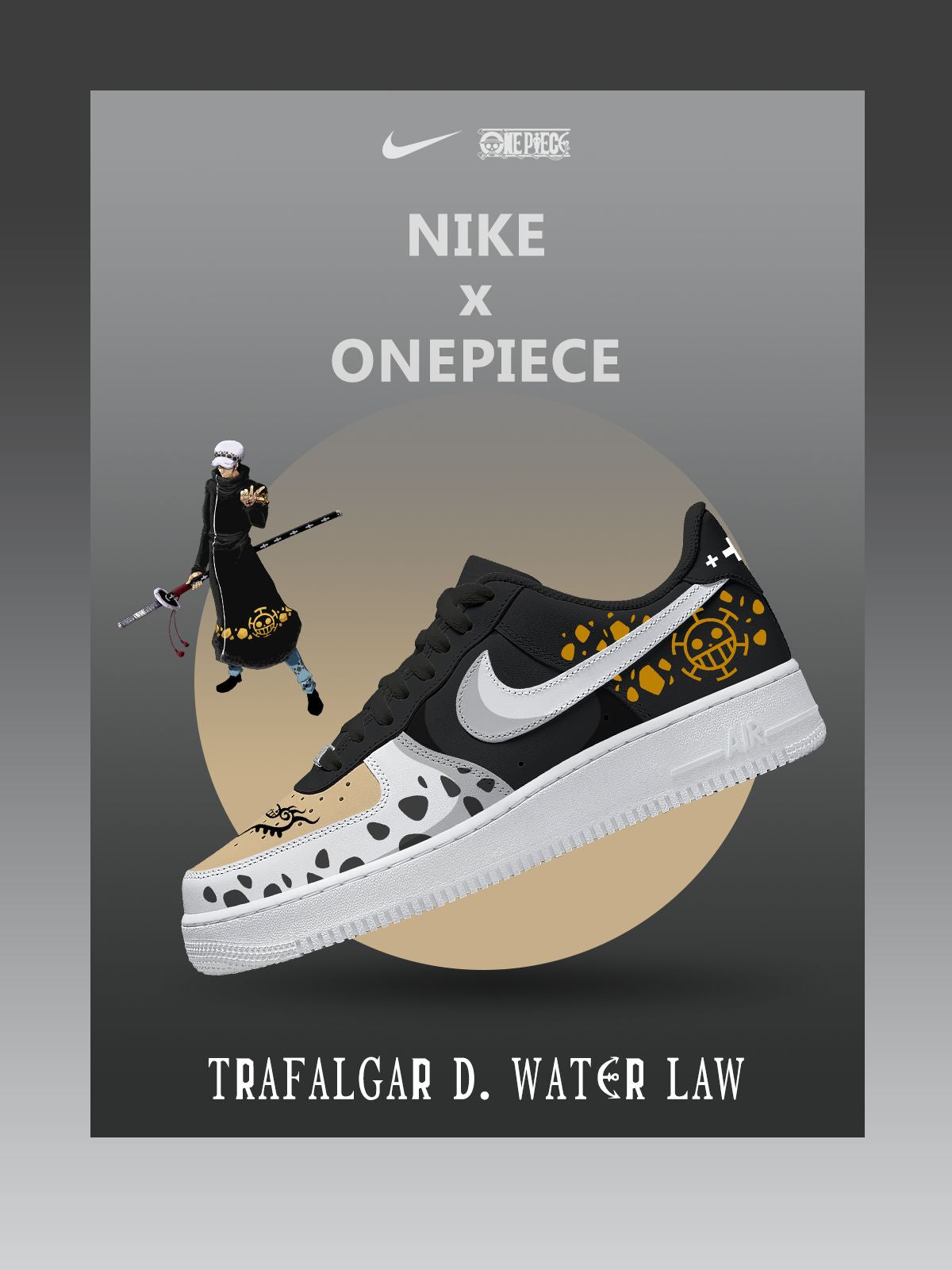 Personalized Trafalgar D. Water Law Sneakers For Women and Men