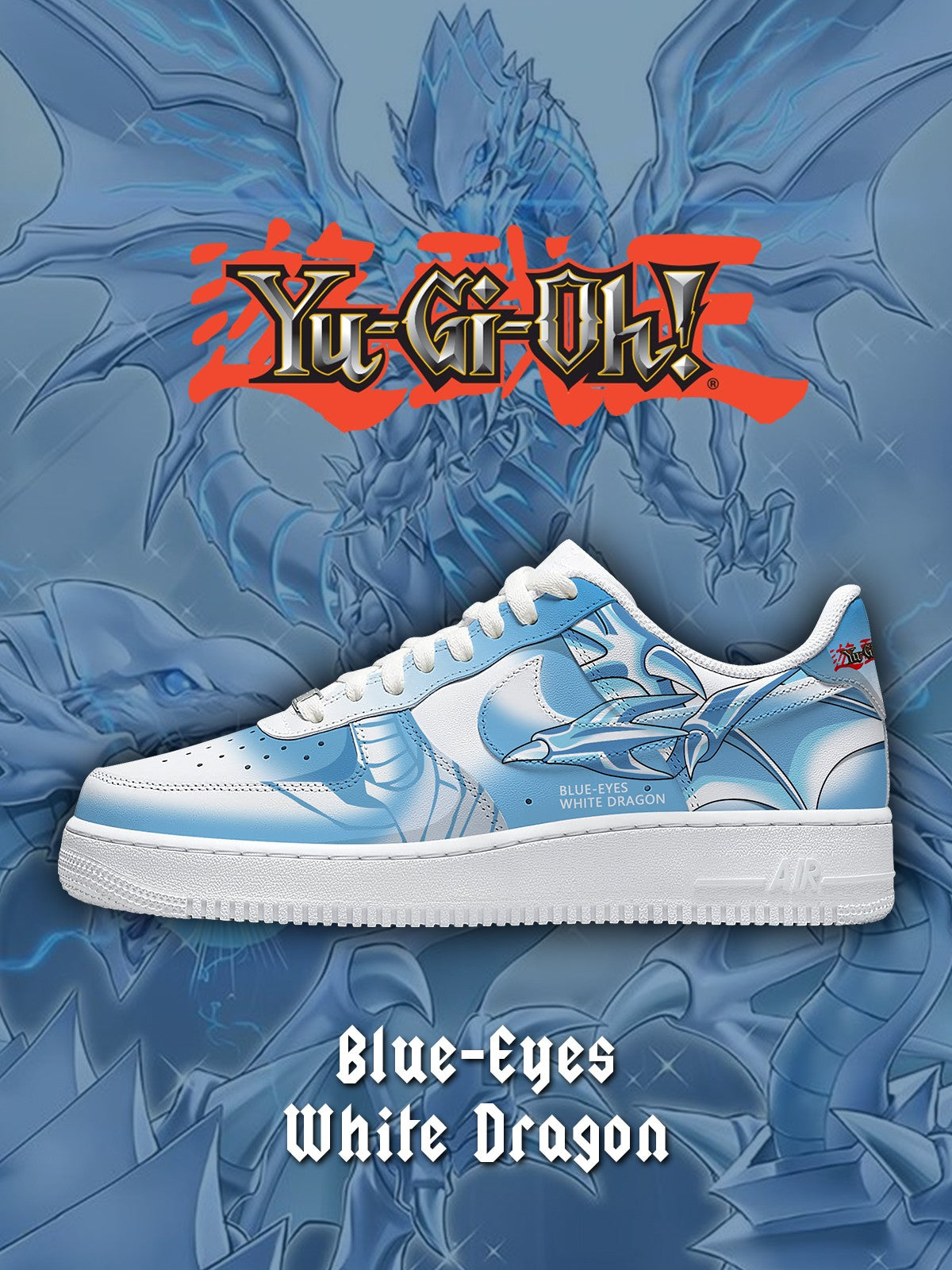 Blue-Eyes White Dragon V.1 Custom Sneakers