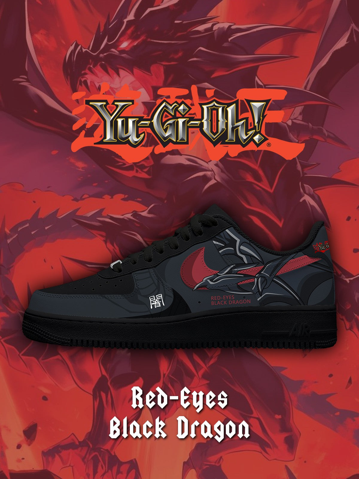 Red-Eyes Black Dragon V.1 Custom Sneakers