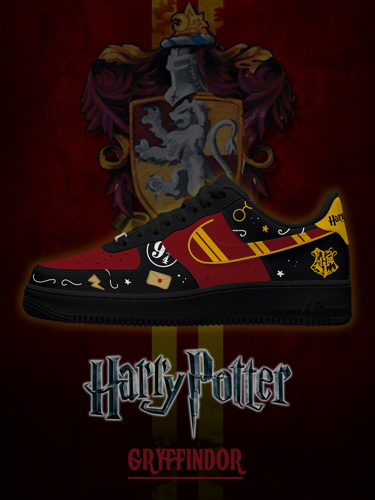 Hogwarts Gryffindor House V.3 Custom Sneakers