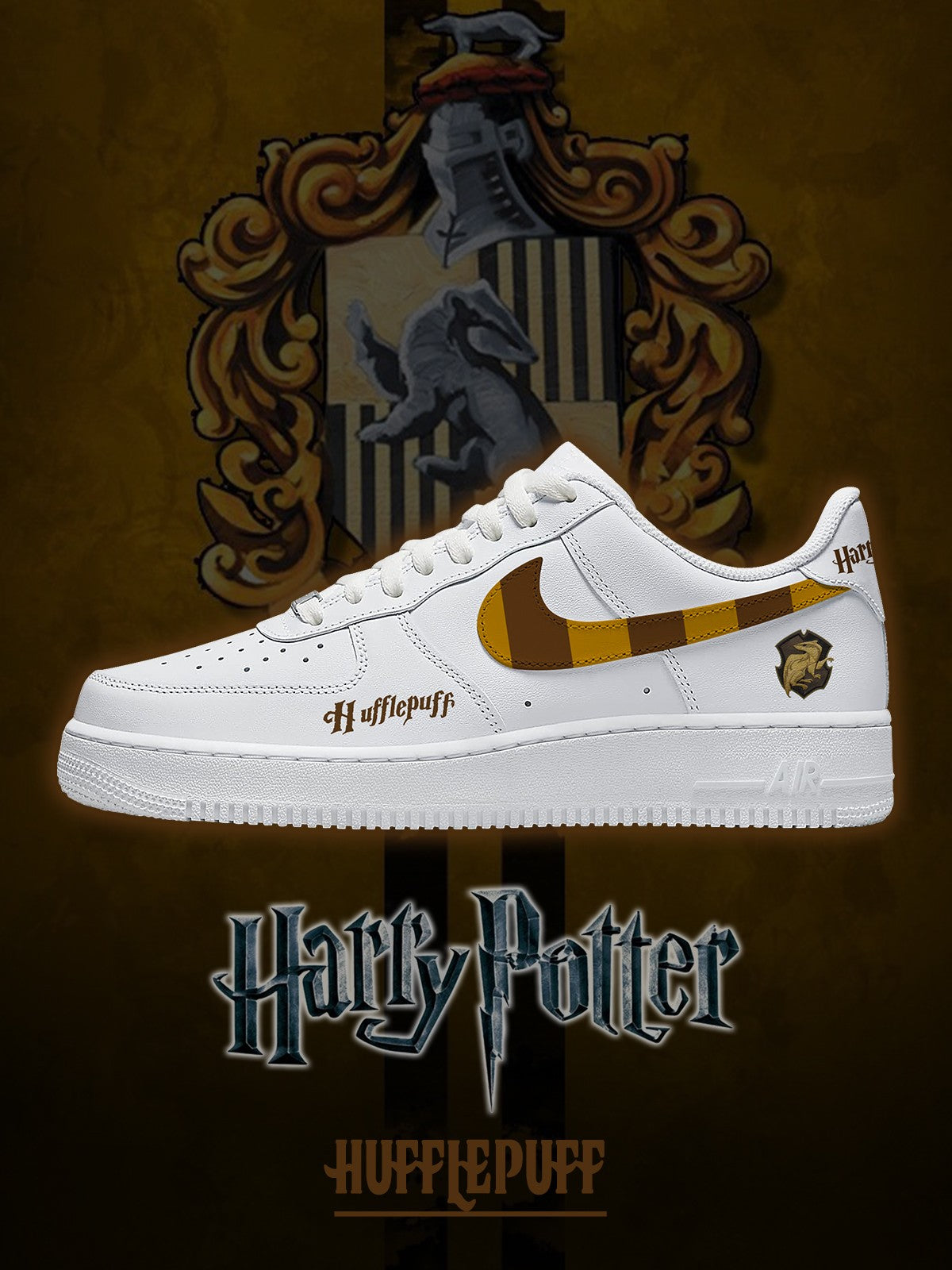 Hogwarts Hufflepuff House V.1 Custom Sneakers