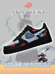 Custom Printed Akatsuki Kisame Hoshigaki No.3 Sneakers For Women and Men