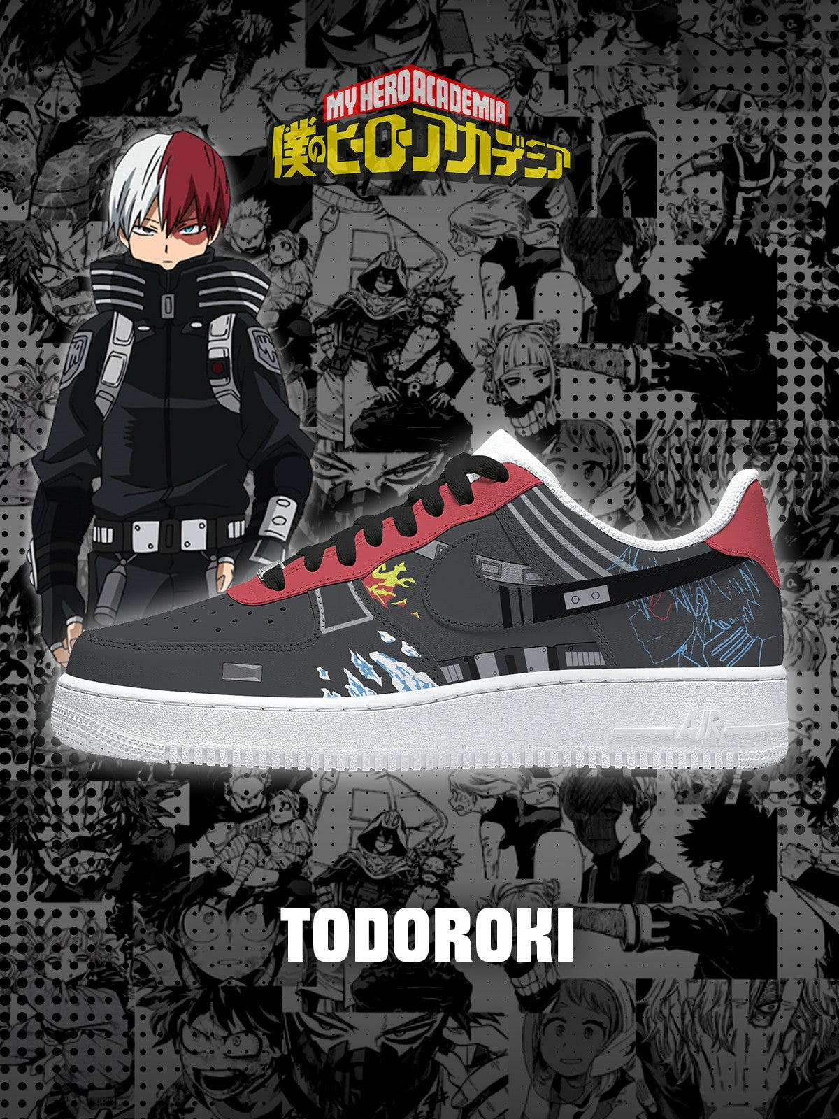 Custom Printed Shoto Todoroki V.1 Shoes For Women and Men