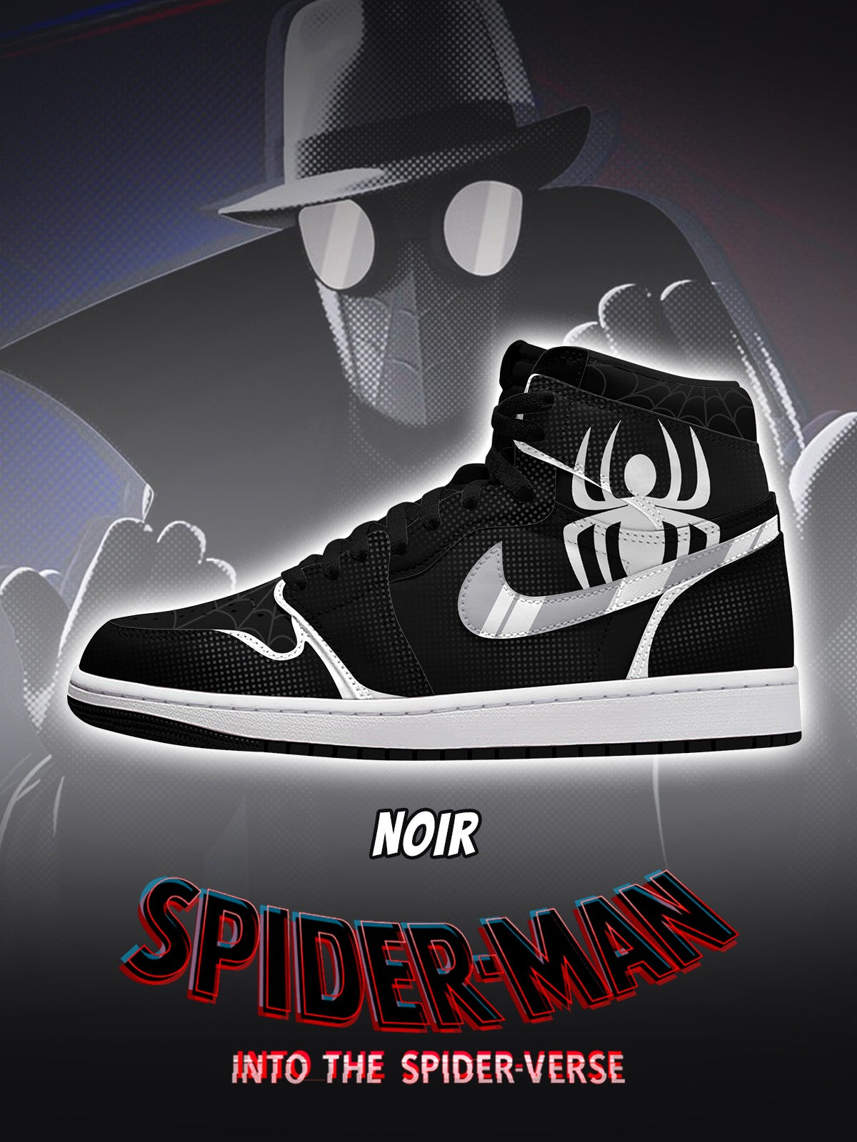 Noir V.1 High-top Custom Sneakers