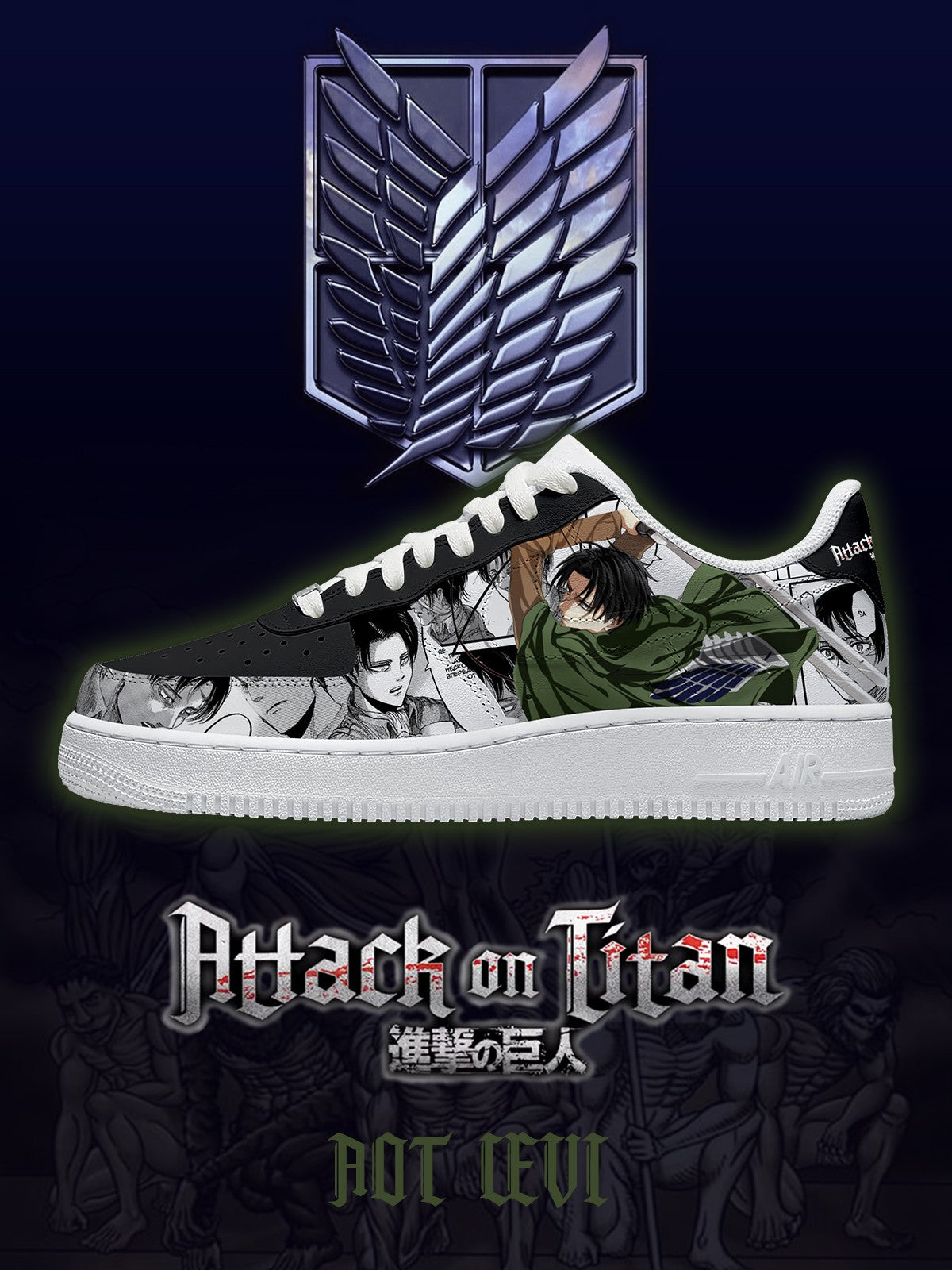 Levi Ackerman V.2 Custom Sneakers