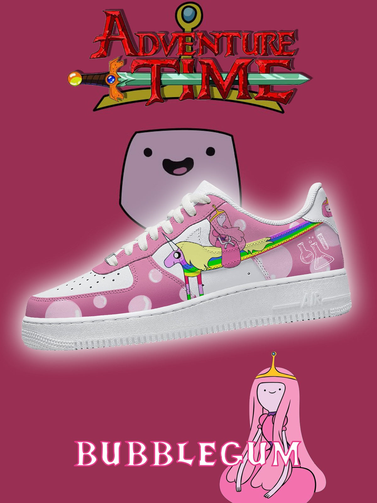 Princess Bubblegum V.1 Custom Sneakers