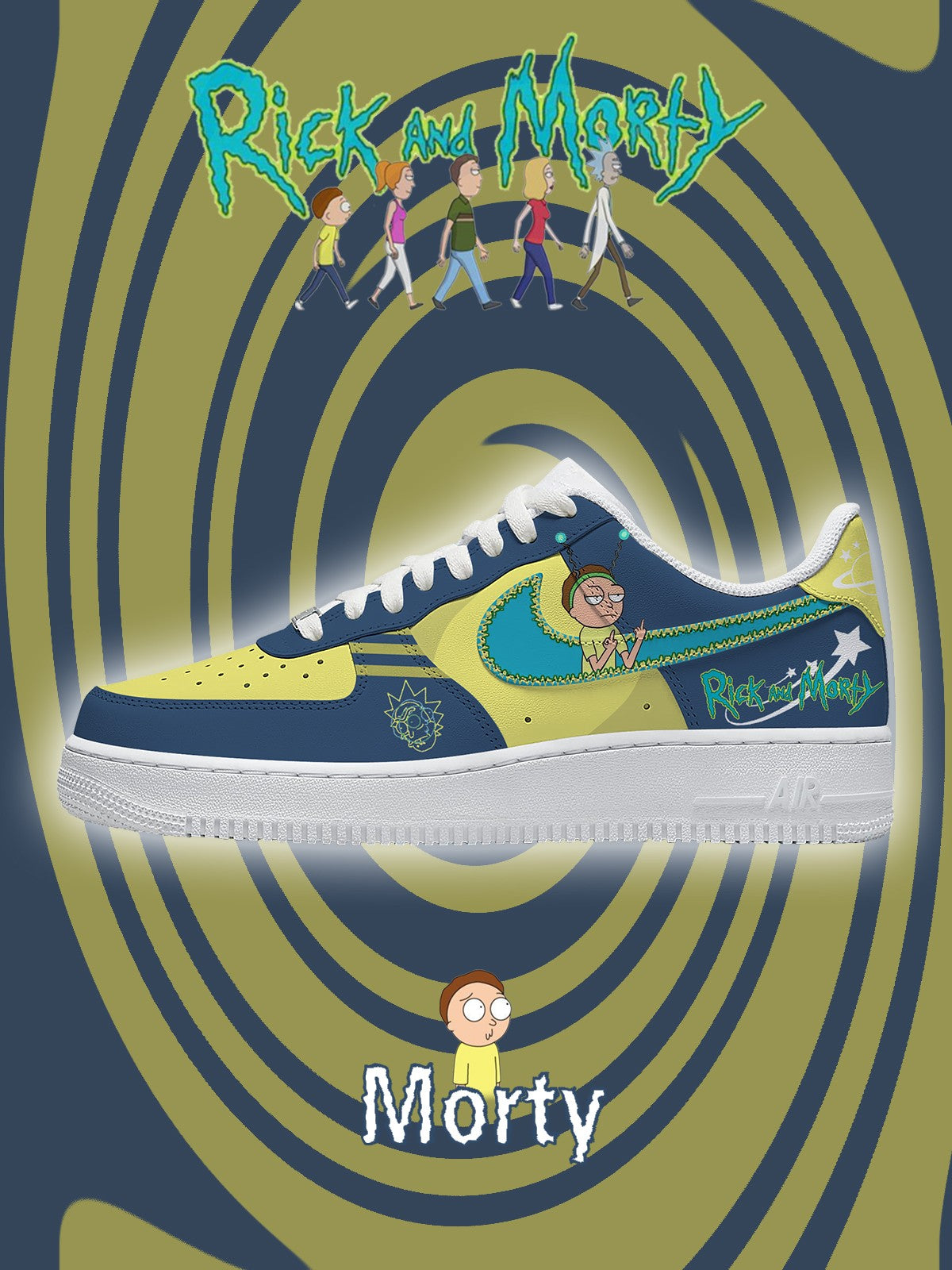 Morty Smith V.1 Custom Sneakers