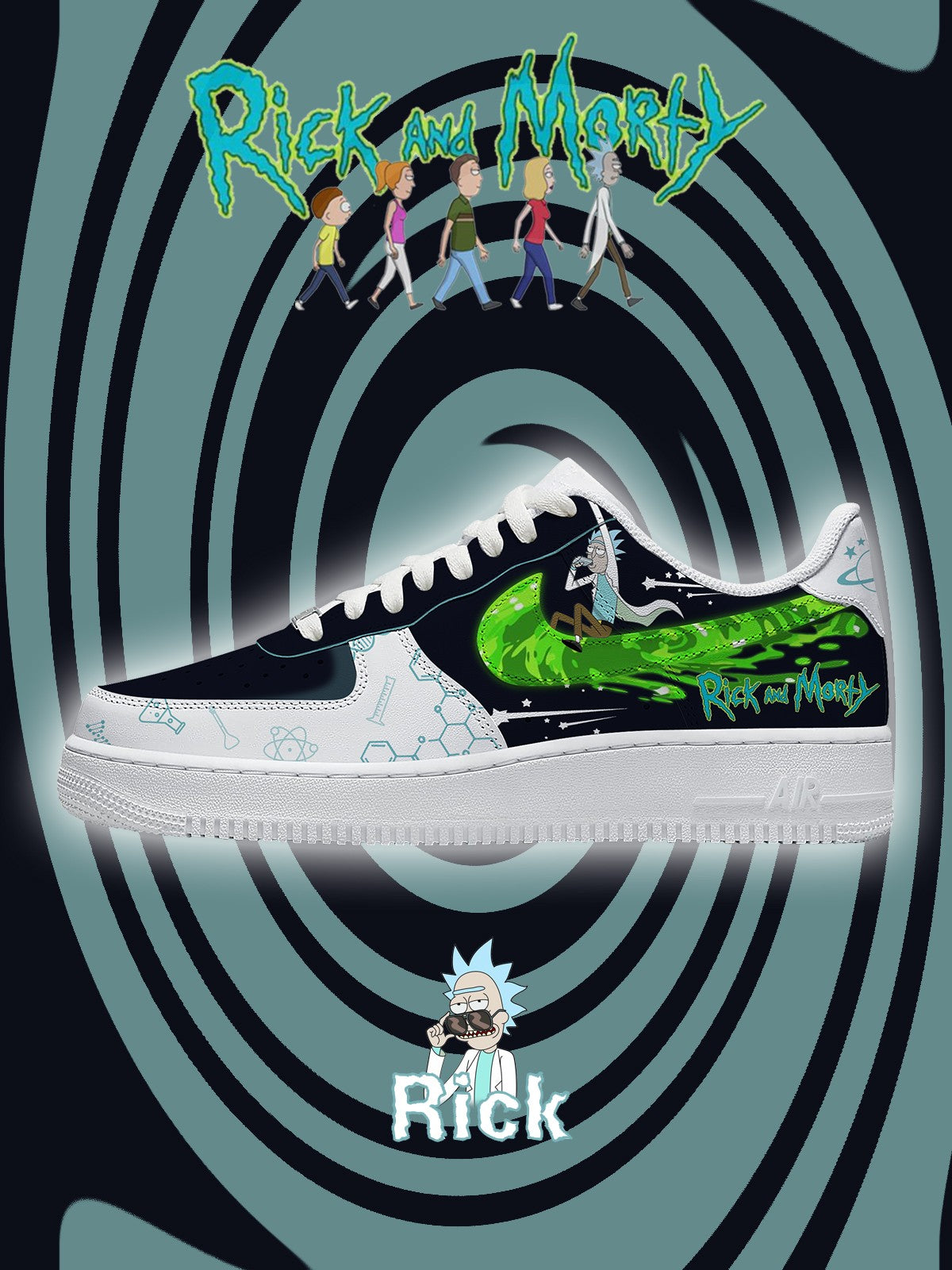 Rick Sanchez V.1 Custom Sneakers