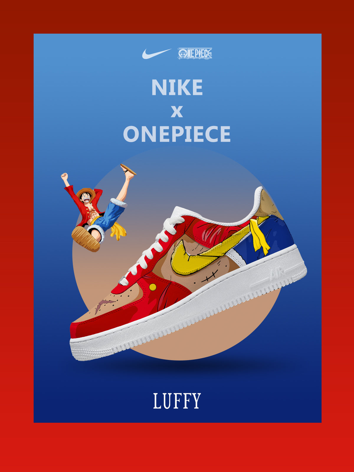 Custom Monkey D. Luffy NO.7 Shoes For Women and Men