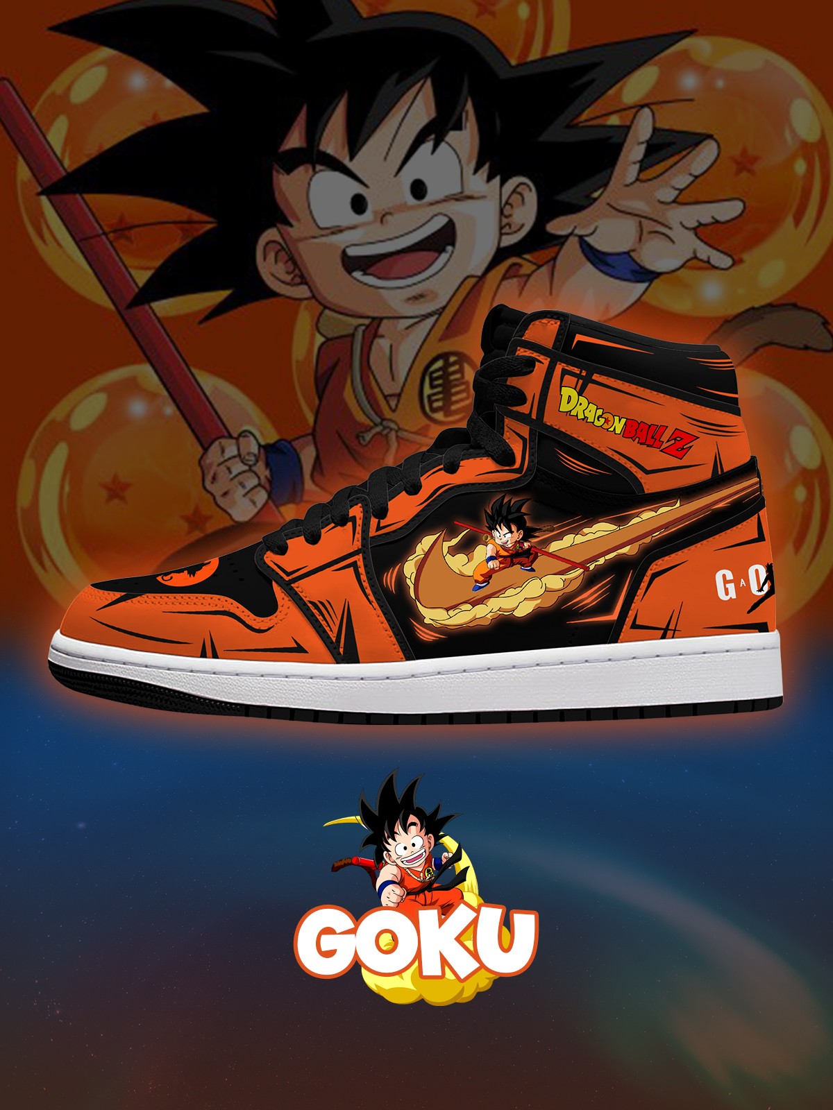 Son Goku V.2 High-top Custom Sneakers