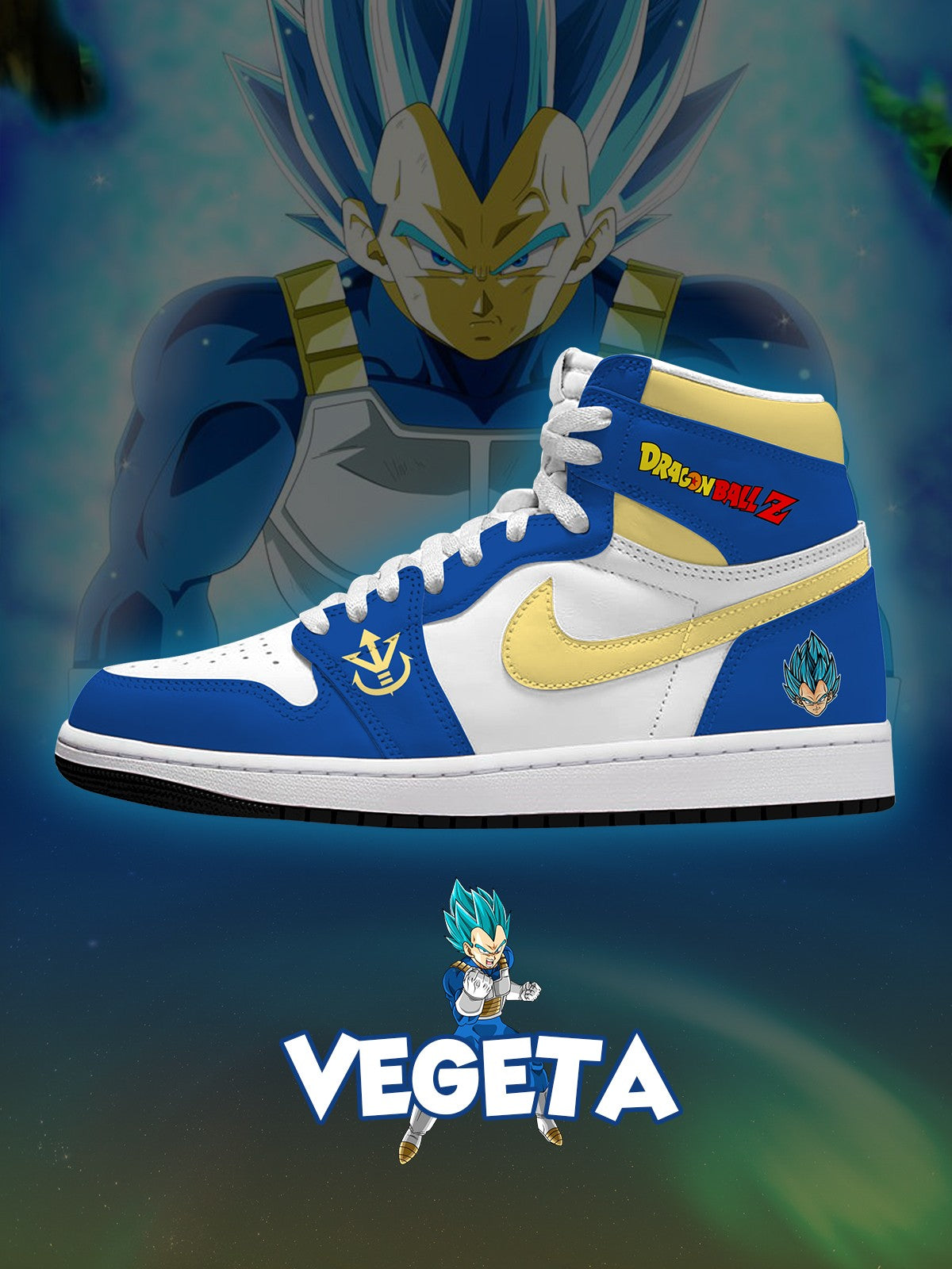 Vegeta V.1 High-top Custom Sneakers