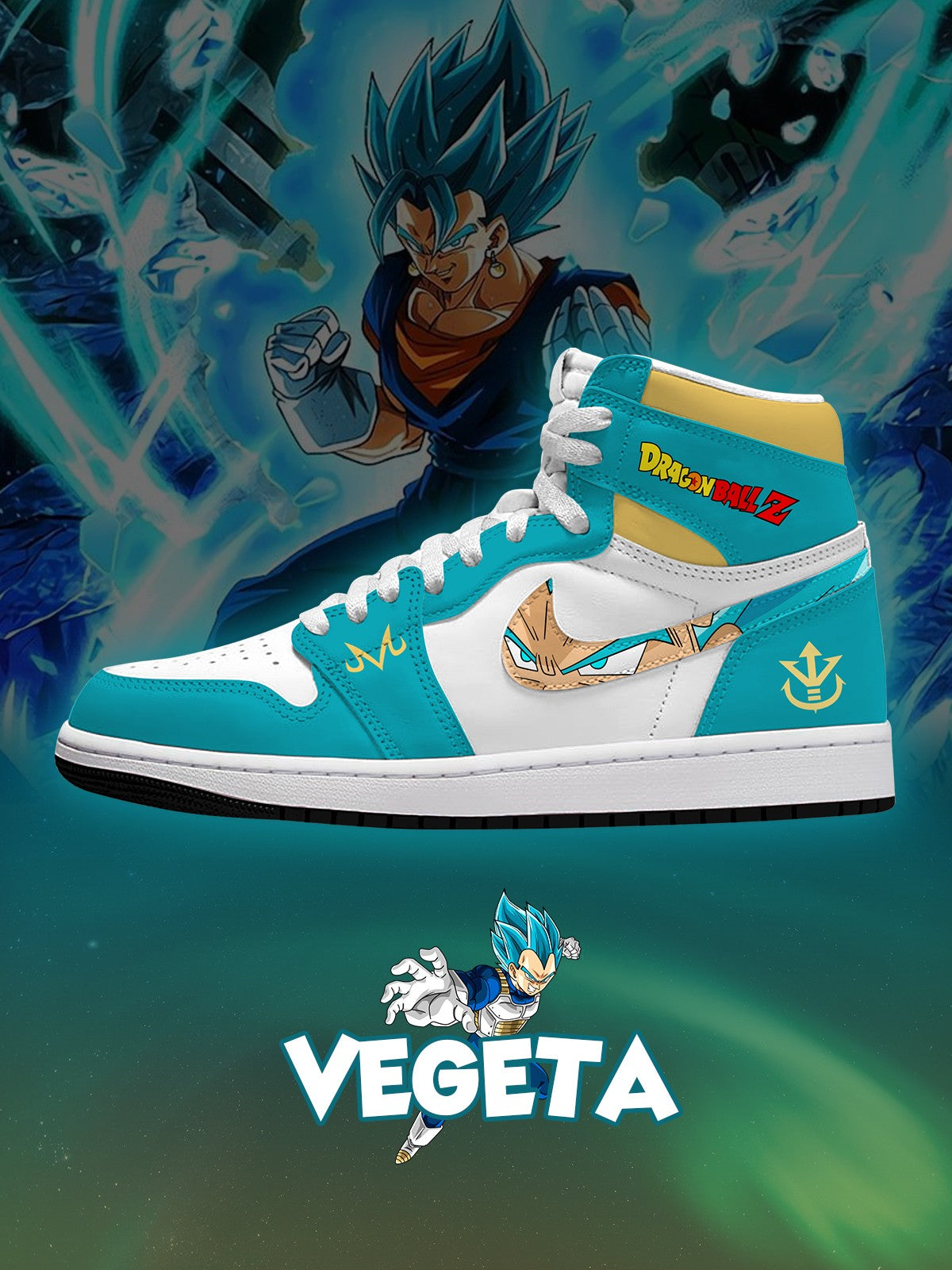 Vegeta V.3 High-top Custom Sneakers