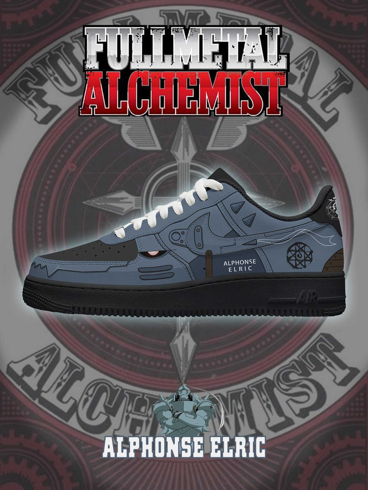 Alphonse Elric V.1 Custom Sneakers