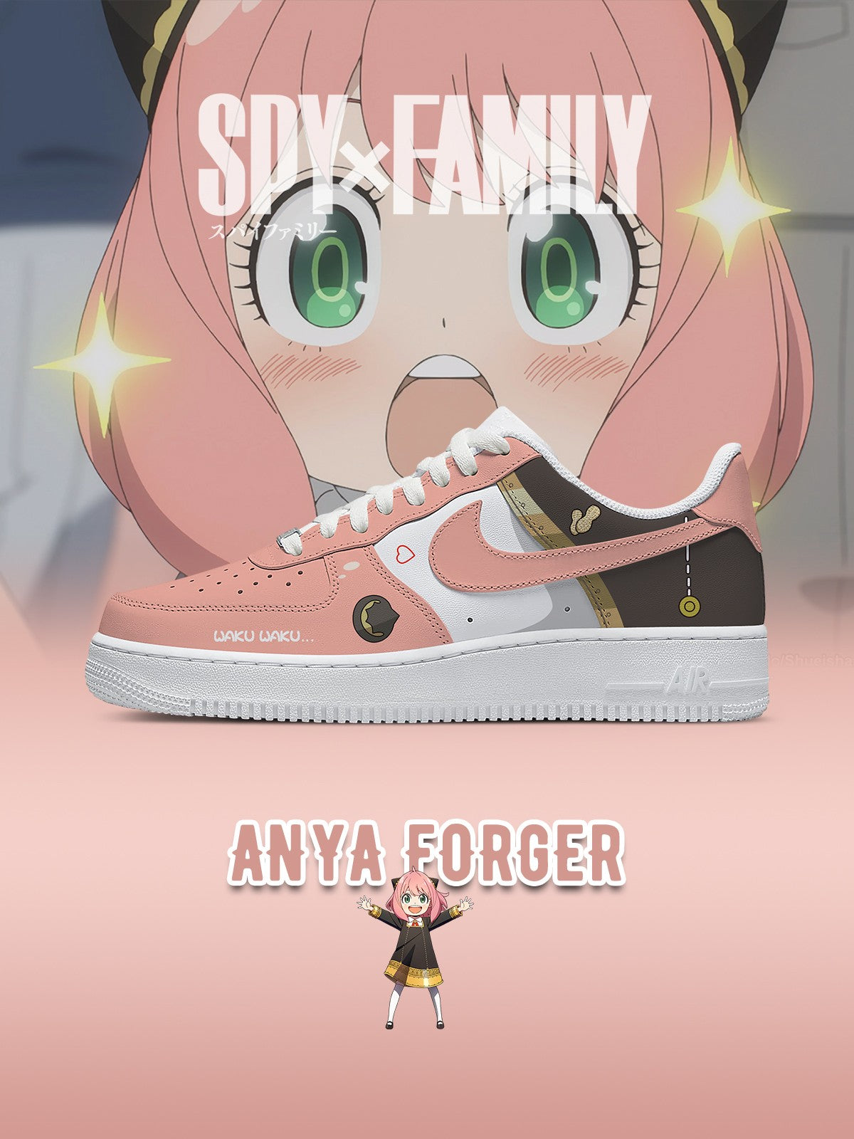 Sneakers Anya Forger personalizzate per donna e uomo