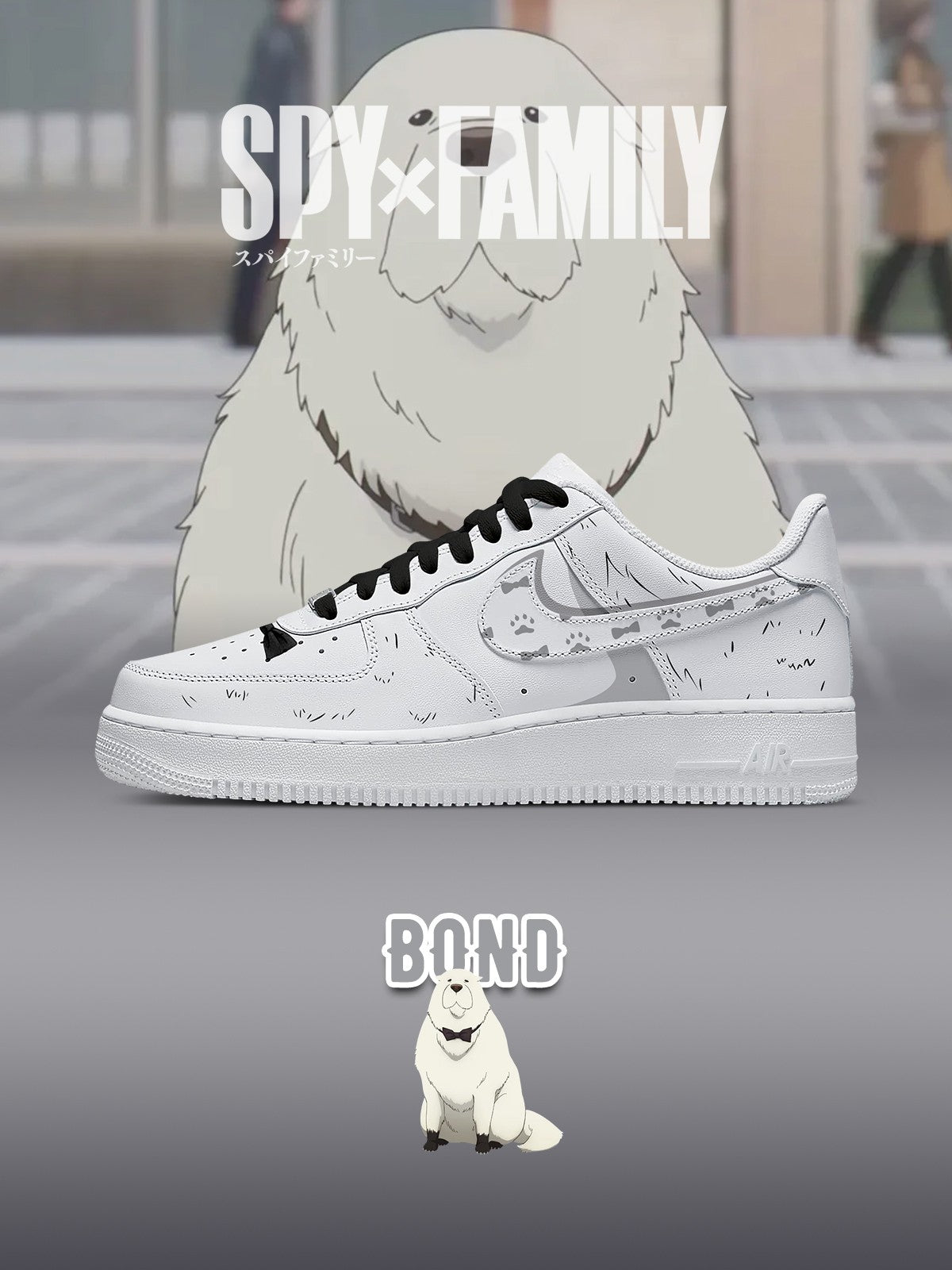 Sneakers Bond Forger stampate personalizzate per donne e uomini