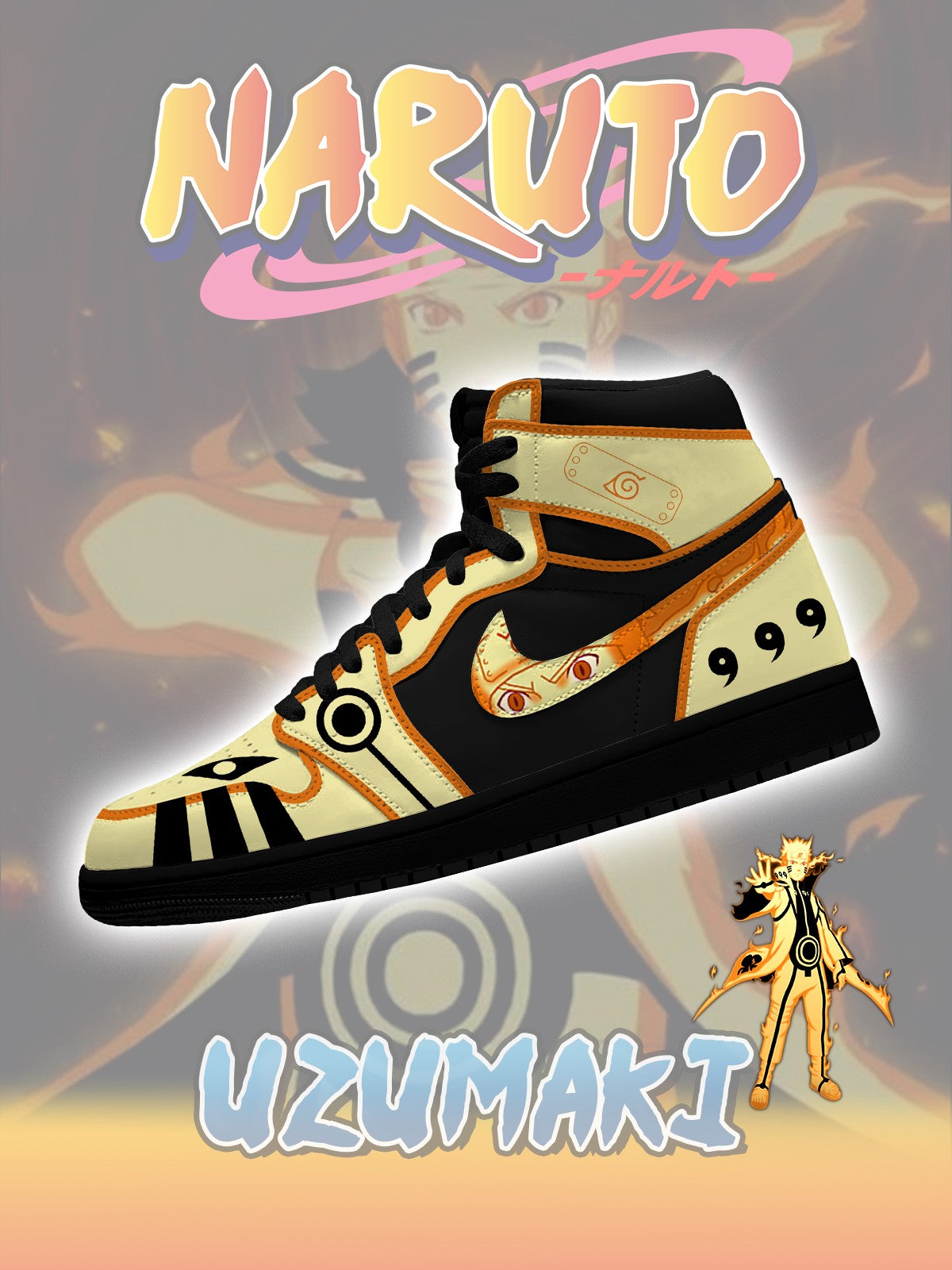 Uzumaki V.3 High-top Custom Sneakers