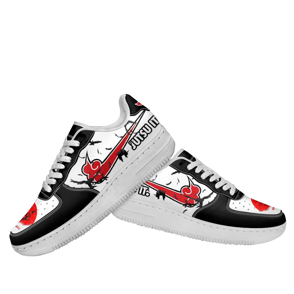 Custom Akatsuki Jutsu It Itachi Uchiha Sneakers For Women and Men