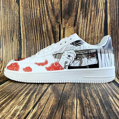 Scarpe Akatsuki Itachi Uchiha No.3 stampate personalizzate per donne e uomini