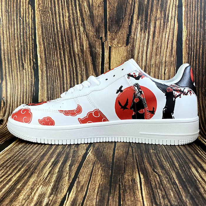 Scarpe Akatsuki Itachi Uchiha No.3 stampate personalizzate per donne e uomini