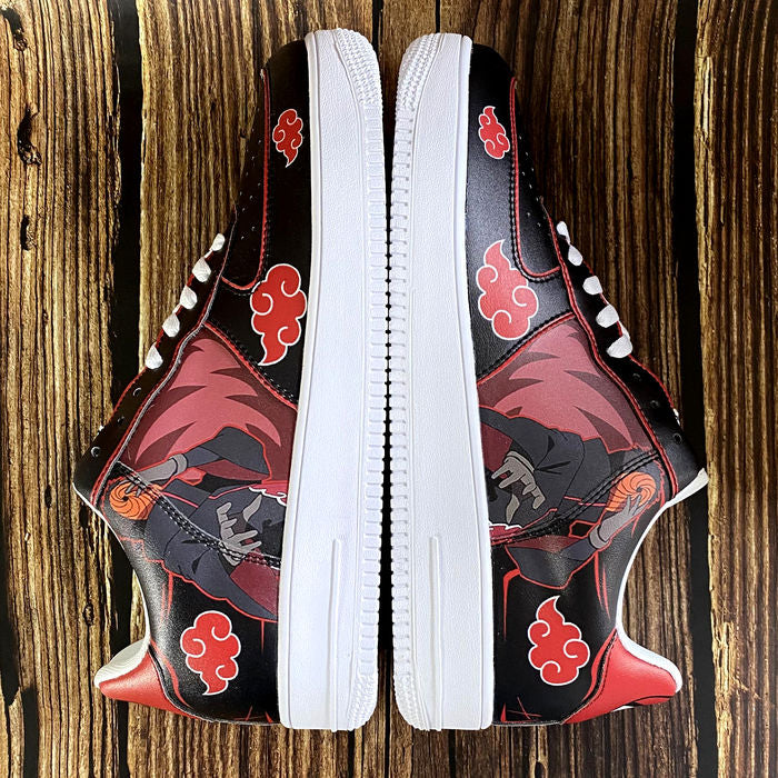 Scarpe Akatsuki Obito Uchiha personalizzate per donne e uomini