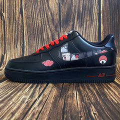 Scarpe Akatsuki Itachi Uchiha No.2 stampate personalizzate per donne e uomini