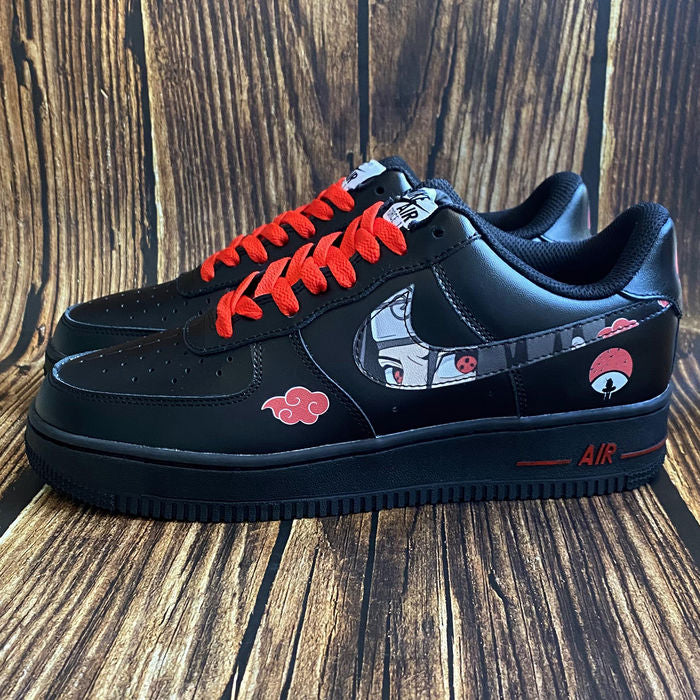 Scarpe Akatsuki Itachi Uchiha No.2 stampate personalizzate per donne e uomini