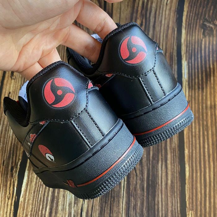 Scarpe Akatsuki Itachi Uchiha No.2 stampate personalizzate per donne e uomini